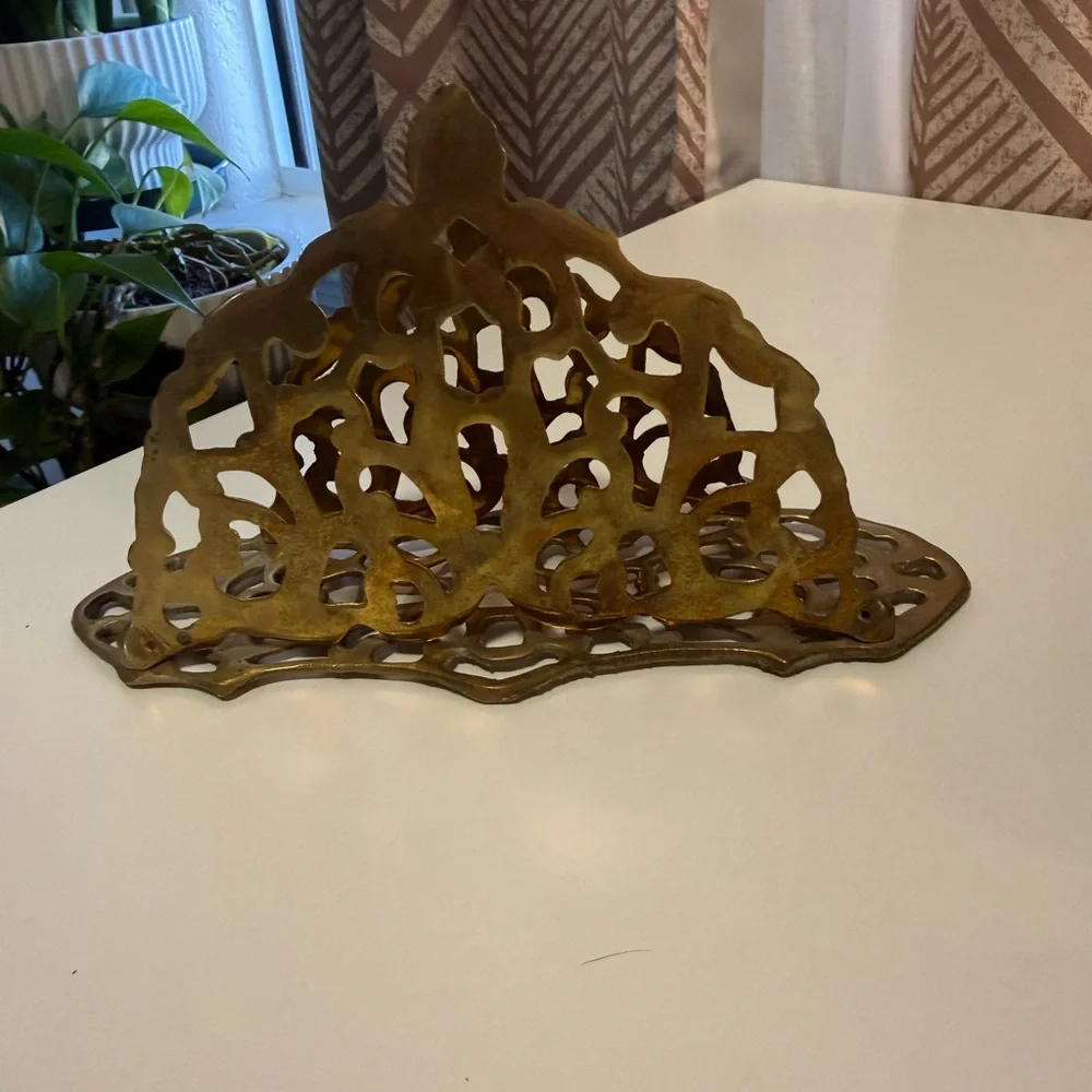 Vintage Brass Letter Holder - Picture 3 of 9